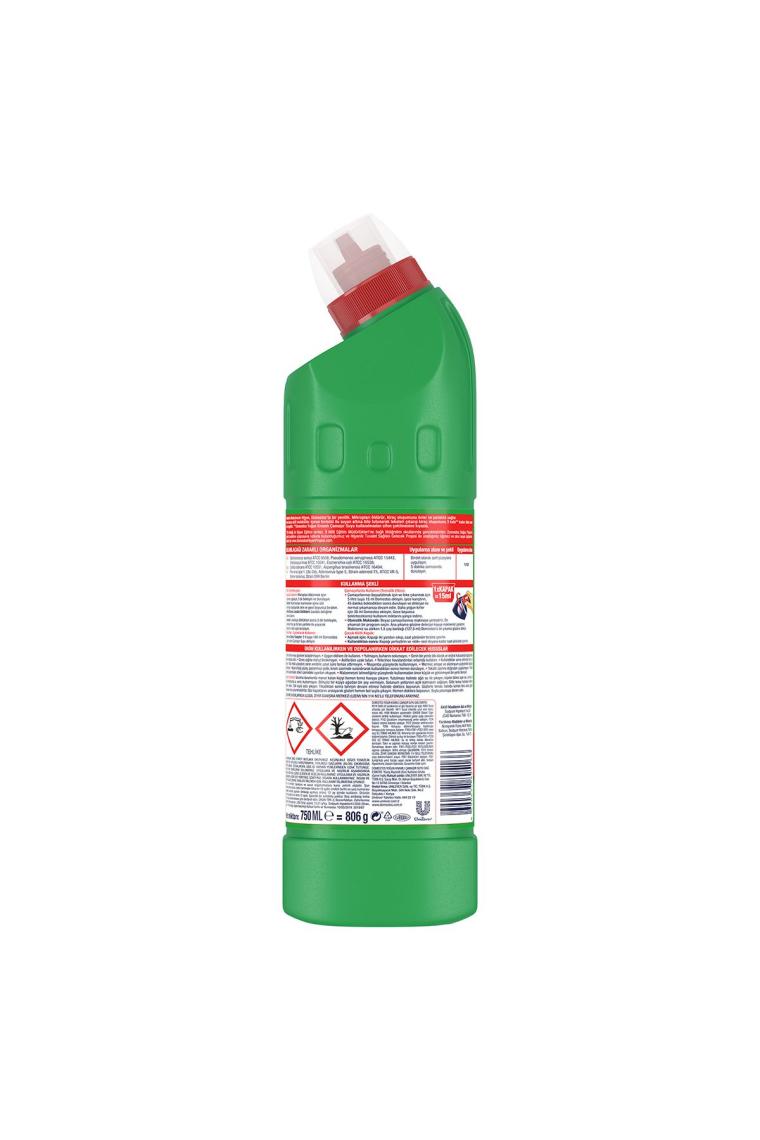 Yoğun Kıvamlı Çamaşır Suyu Dağ Esintisi Maksimum Hijyen 750 ml 6 Adet