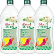 Mom's Green 3'lü Set Bitkisel Konsantre Çamaşır Suyu Sabun Kokulu Eco ( 750 ml x 3 )