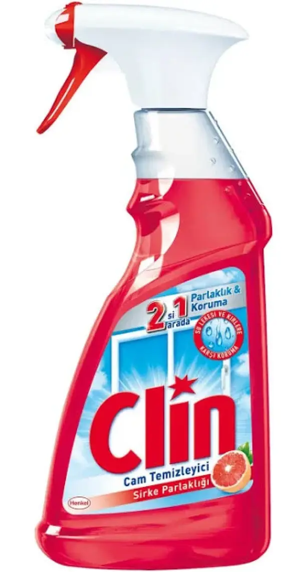 Clin Sirke Parlaklığı Cam Temizleyici Sprey 500 ml