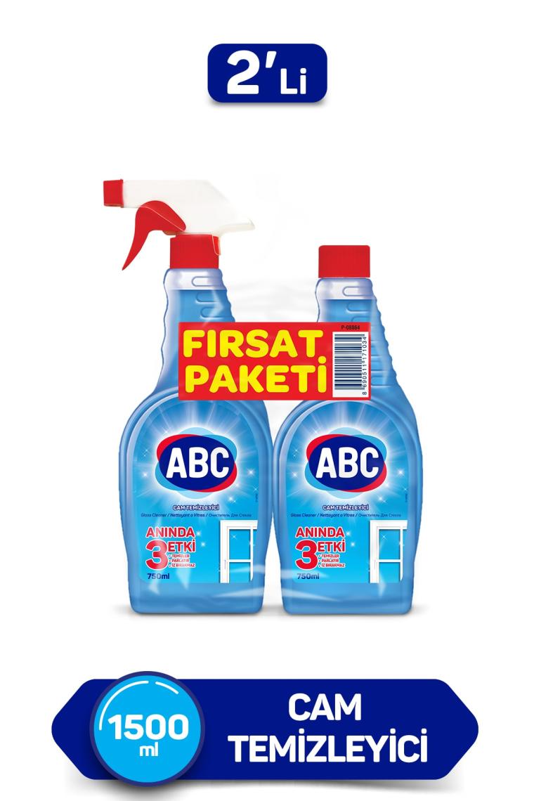 Cam Temizleyici Fırsat Paketi 750 ml + 750 ml