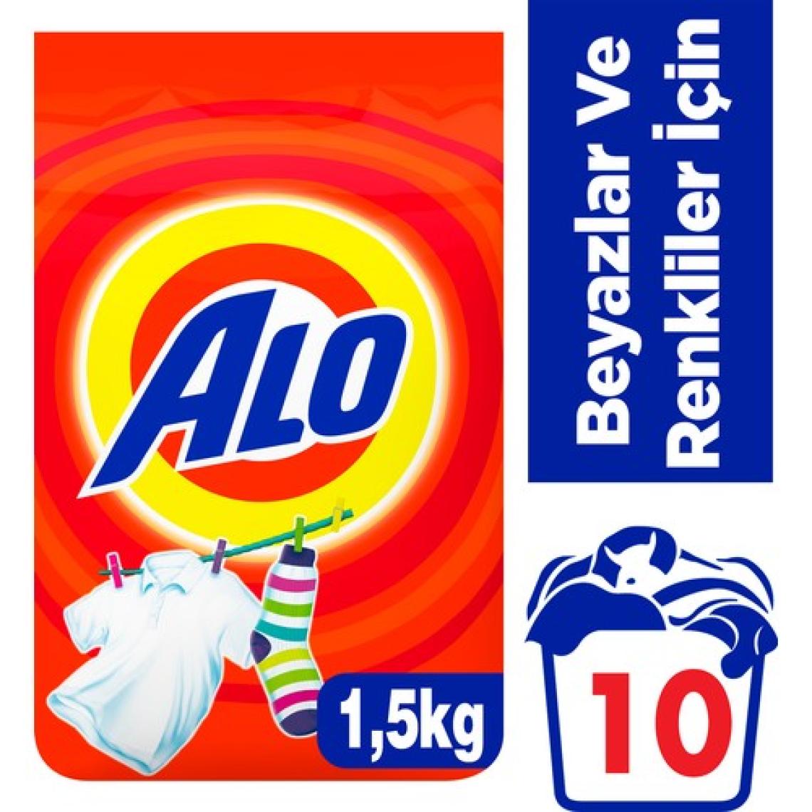 Alo Toz Çamaşır Deterjanı Beyazlar ve Renkliler İçin 1.5 kg