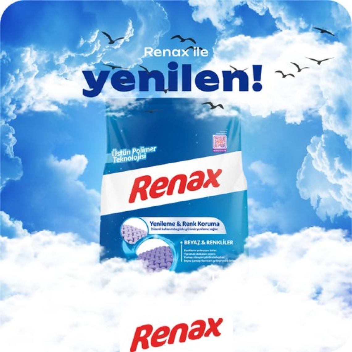 Renax Matik Beyaz & Renkliler Toz Çamaşır Deterjanı 8 Kg
