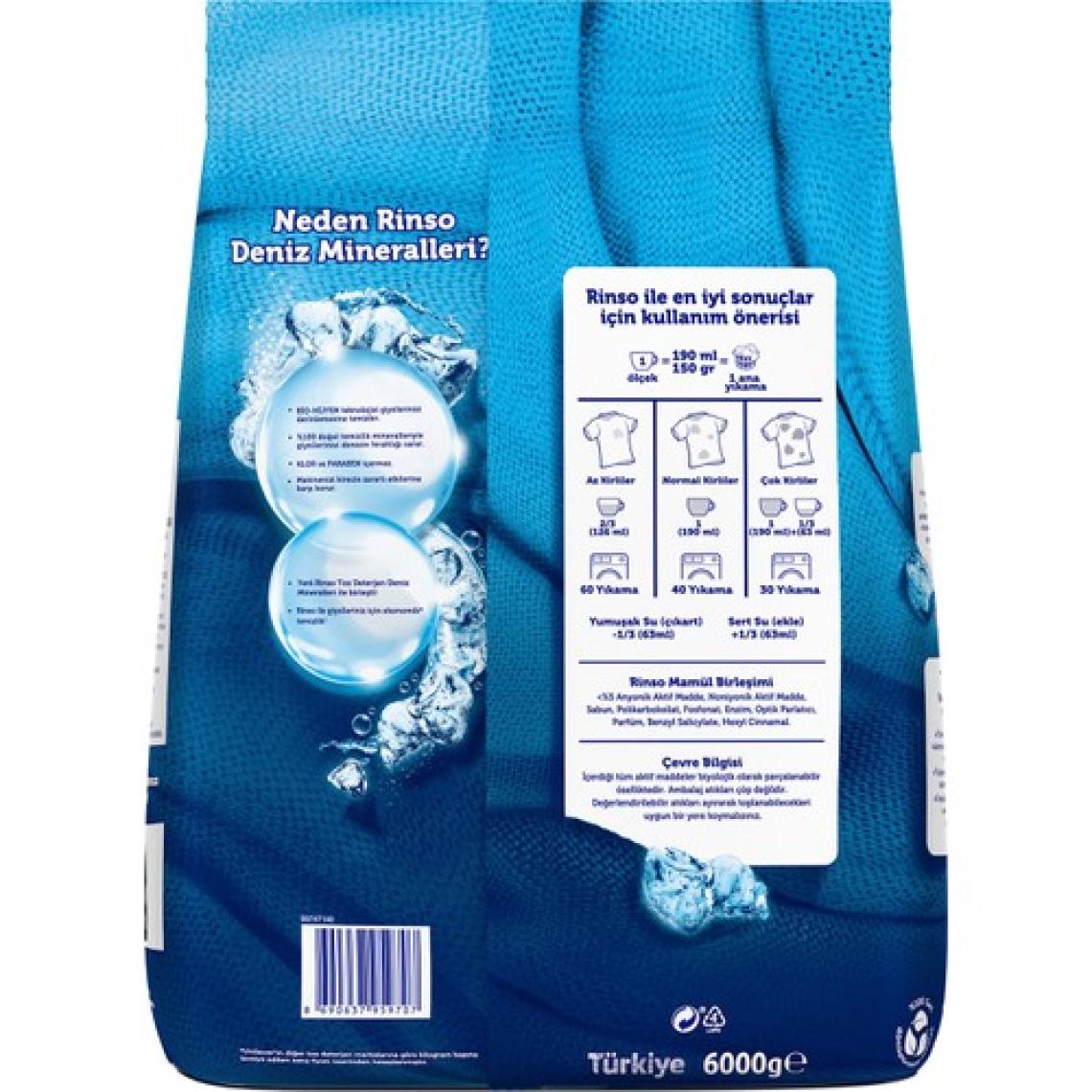 Rinso 6 kg Toz Deterjan