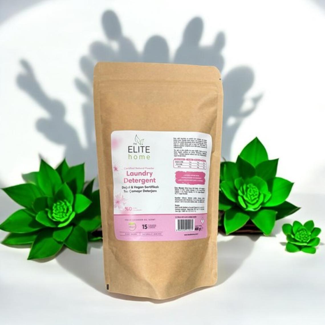 The Elite Home Doğal ve Vegan Sertifikalı Toz Çamaşır Deterjanı ( Lavanta Yağlı ) 400 gr