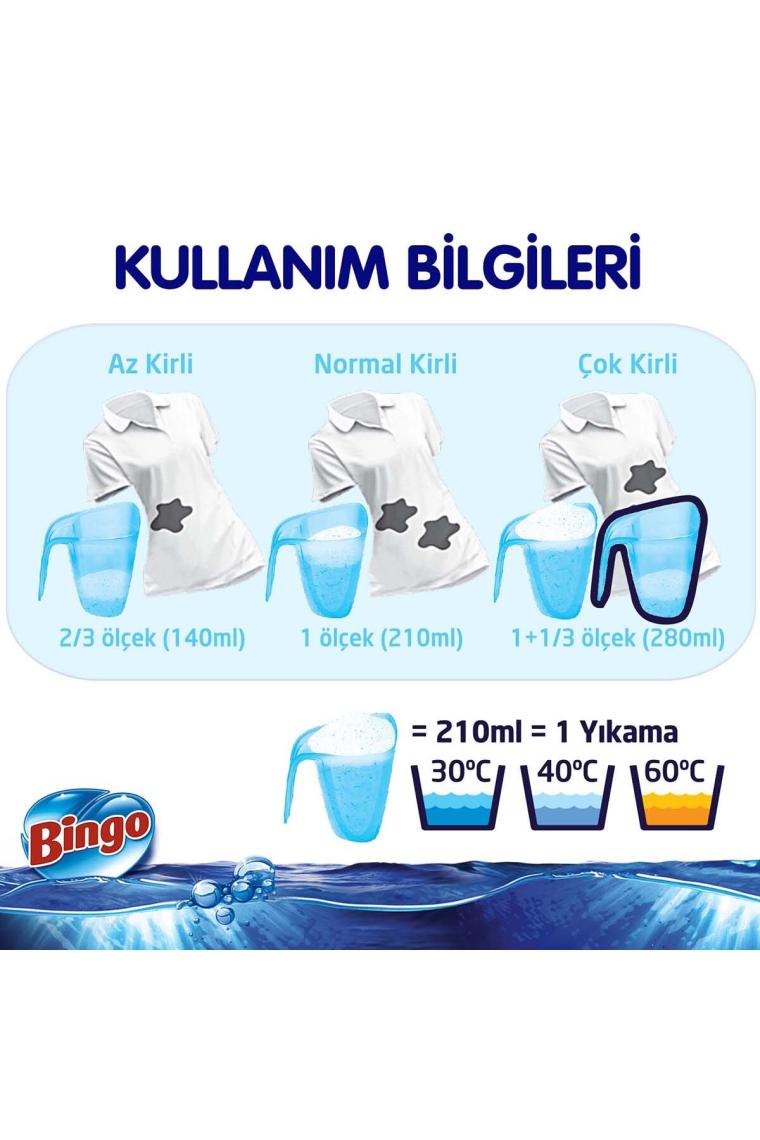 Bingo Toz Çamaşır Deterjanı Sık Yıkananlar 9 Kg