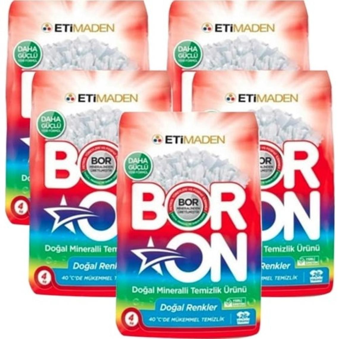 Boron Doğal Mineralli Temizlik Ürünü Renkliler İçin 4 kg x 5 Adet