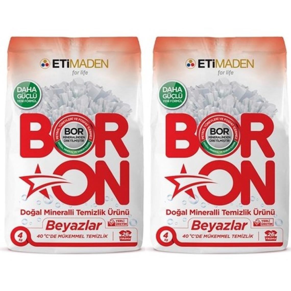 Boron Doğal Mineralli Toz Temizlik Ürünü 4 kg - Beyazlar 2 Adet