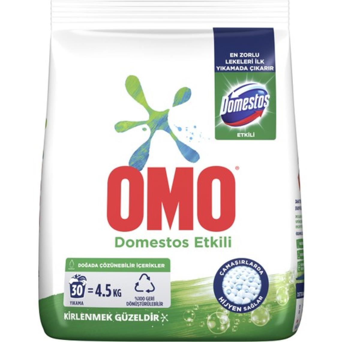 Omo Toz Çamaşır Deterjanı Domestos Etkili 4.5 KG 30 Yıkama
