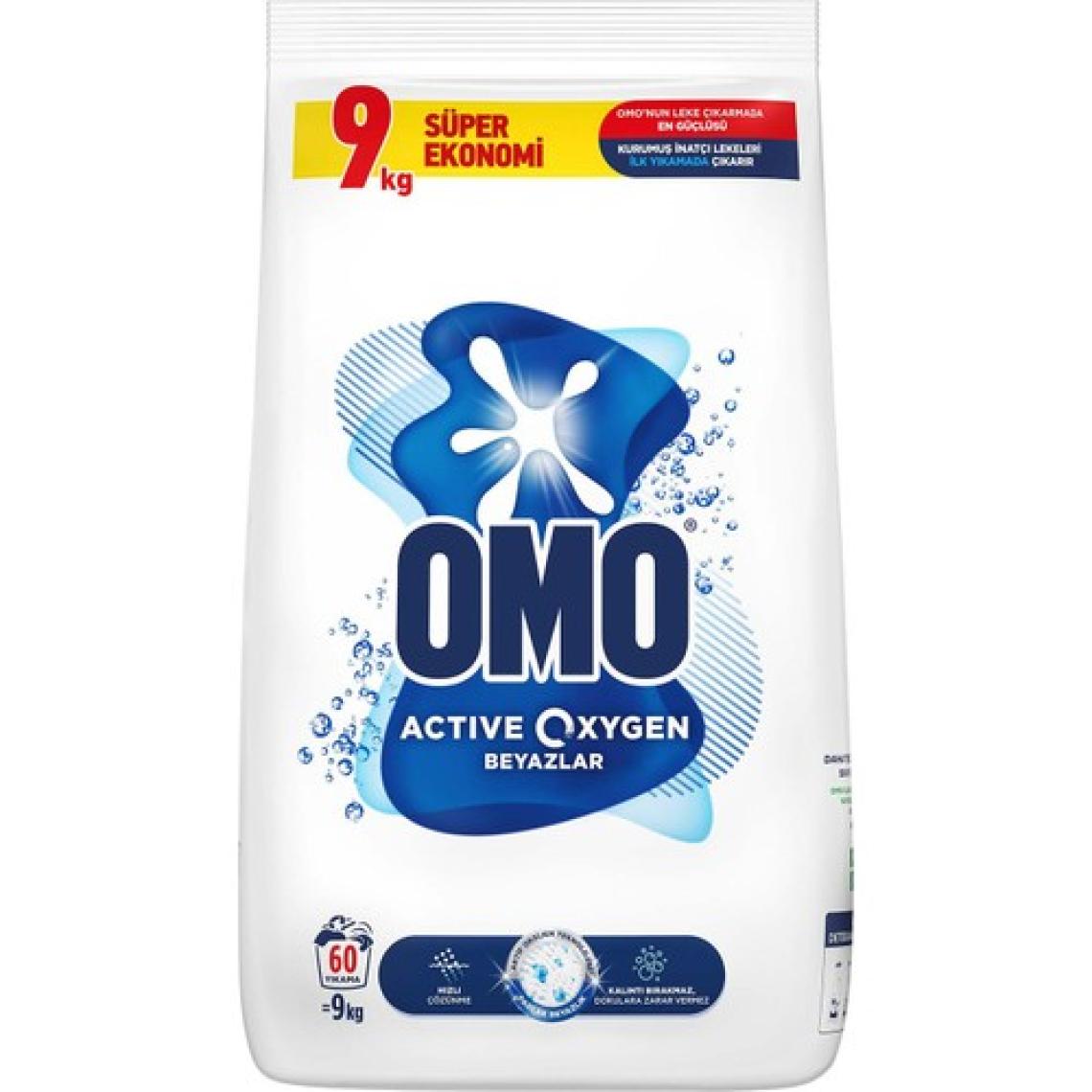 Omo Active Oxygen Beyazlar Toz Deterjanı 9 KG
