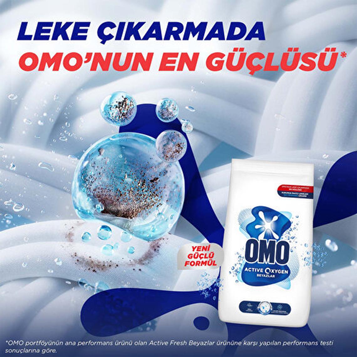 Omo Active Oxygen Beyazlar Toz Deterjanı 9 KG