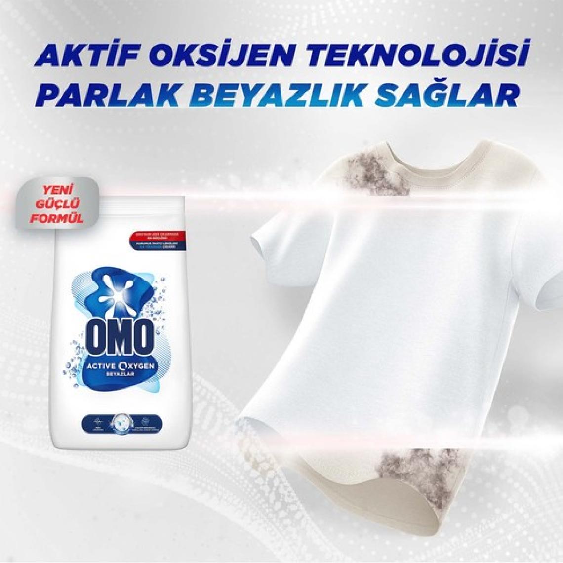 Omo Active Oxygen Beyazlar Toz Deterjanı 9 KG