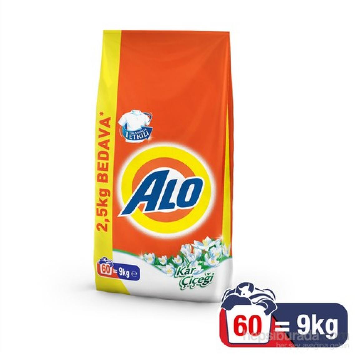 Alo Toz Çamaşır Deterjanı Kar Çiçeği 9 kg kk