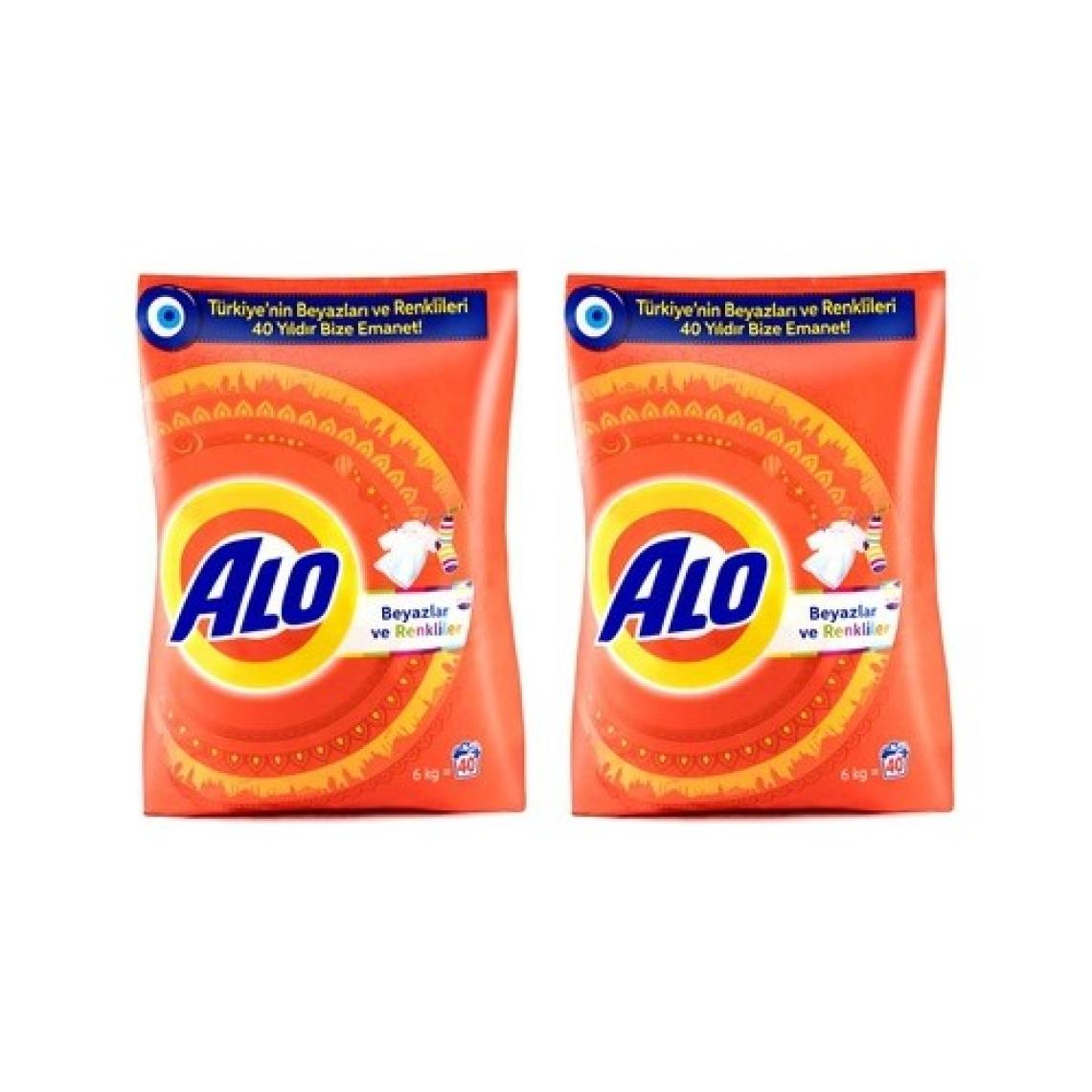 Alo Toz Çamaşır Deterjanı Beyazlar ve Renkliler İçin 6+6 Kg