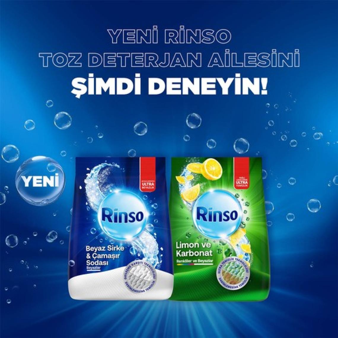 Rinso Beyaz Sirke ve Çamaşır Sodası Beyazlar Için Toz Deterjan 10 kg