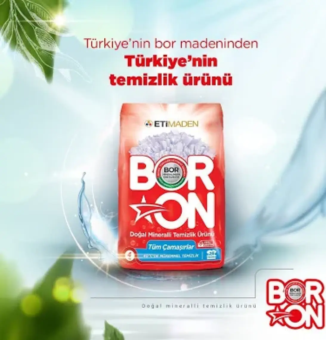 Boron Doğal Mineralli Temizlik Ürünü Doğal Temizlik Beyazlar 4 kg 26 Yıkama