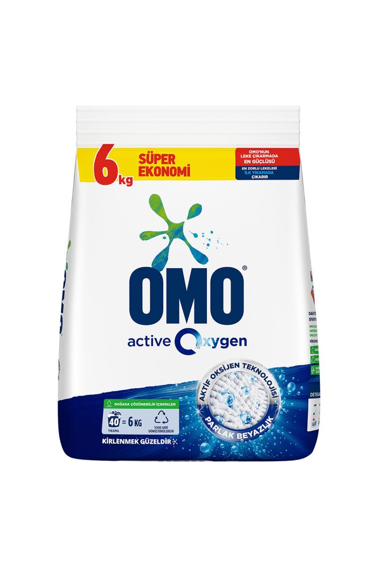 Omo Active Fresh Beyazlar için 40 Yıkama 6 kg Toz Deterjan