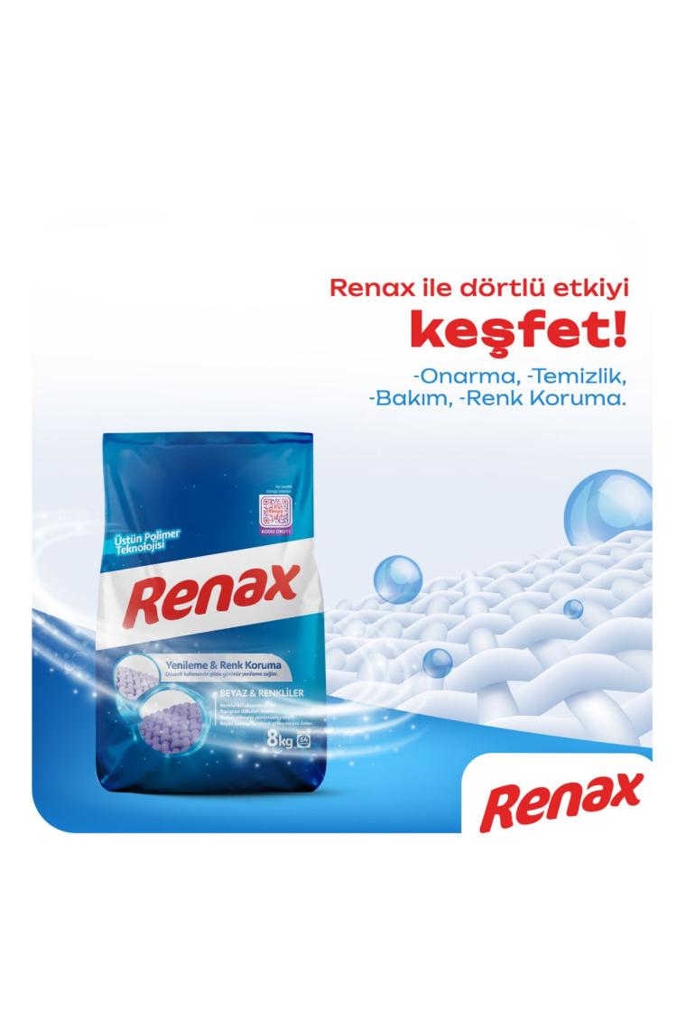 Renax Çamaşır Makinesi Deterjanı Beyazlar ve Renklier 1,5 kg