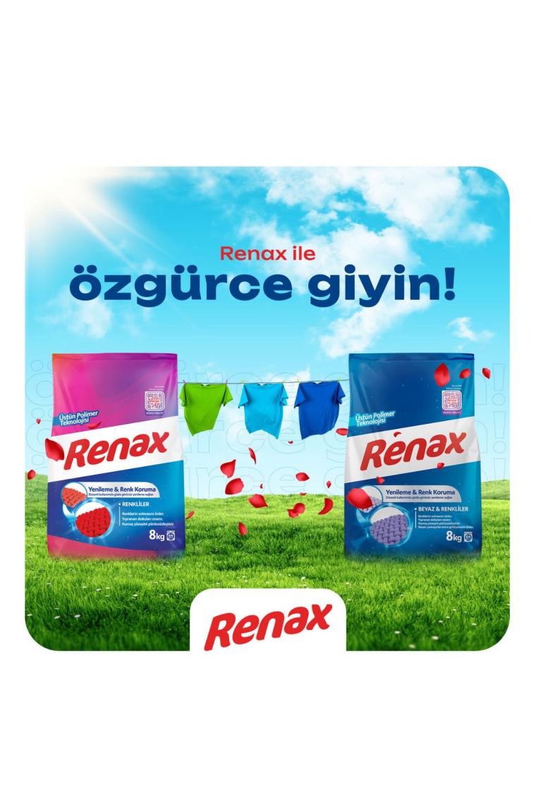 Renax Çamaşır Makinesi Deterjanı Beyazlar ve Renklier 1,5 kg