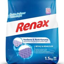 Renax Çamaşır Makinesi Deterjanı Beyazlar ve Renklier 1,5 kg