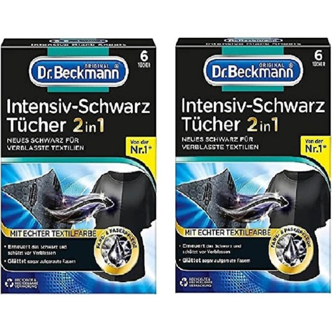 Dr.Beckmann Renk Koruyucu Mendil Siyahlar İçin 2 x 6'lı