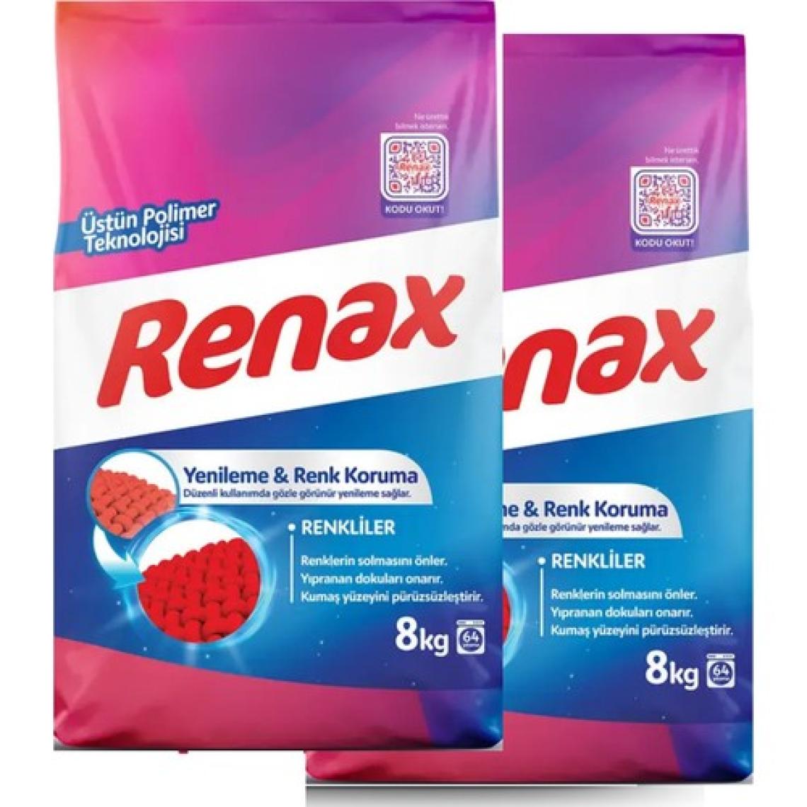 Renax Matik Renkliler Için Toz Çamaşır Deterjanı 16 kg