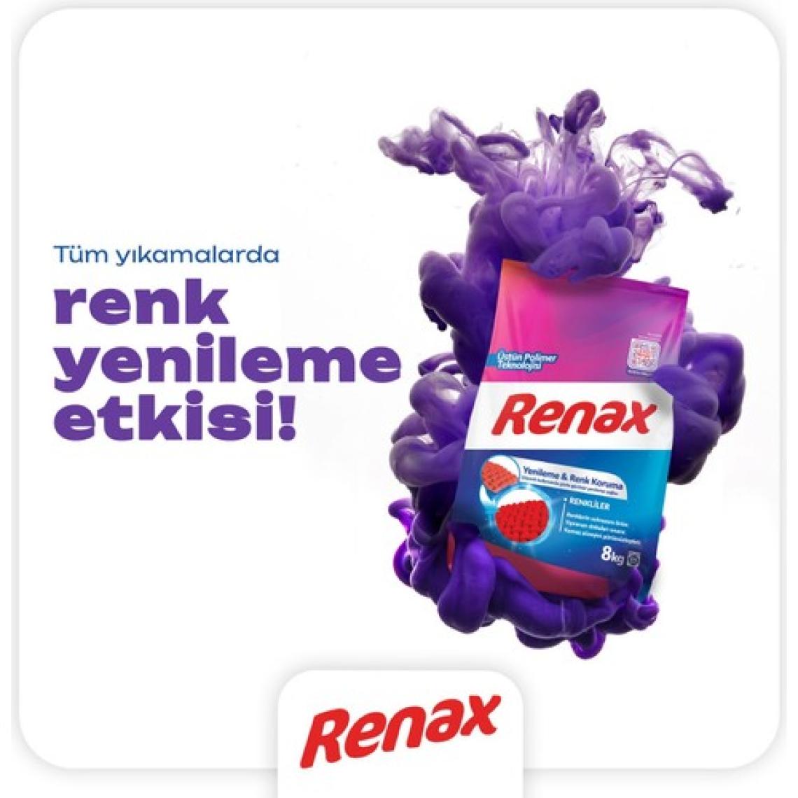 Renax Matik Renkliler Için Toz Çamaşır Deterjanı 16 kg