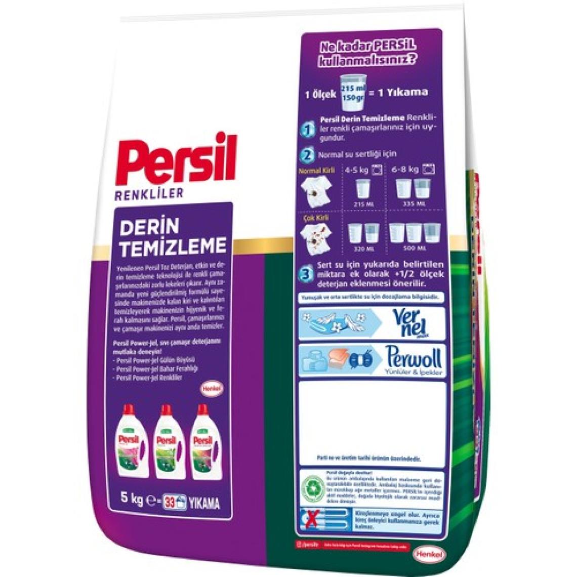 Persil Toz Çamaşır Deterjanı Renkliler Için 5kg (33 Yıkama)