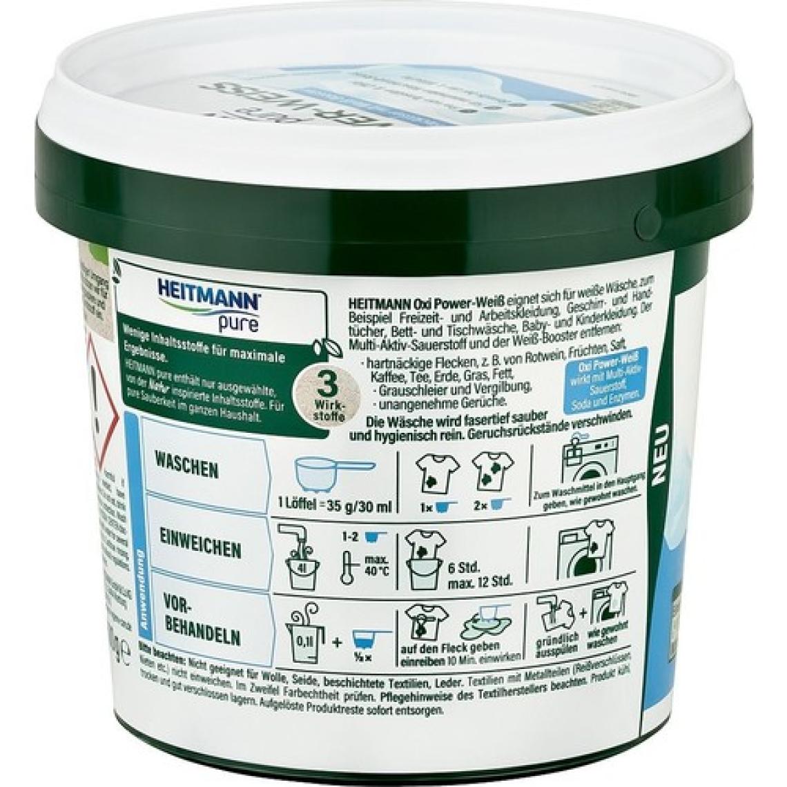 Heitmann Oxi Güçlü Beyazlar için 500 gr Toz Çamaşır Deterjanı