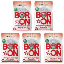 Boron Toz Çamaşır Deterjanı Matik Beyazlar Için 4 kg x 5 Adet (130 Yıkama)