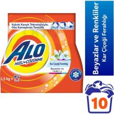 Alo 1;5 Kg Kar Çiçeği Ferahlğı Beyazlar ve Renkliler Hızlı Çözülme  Toz Deterjan