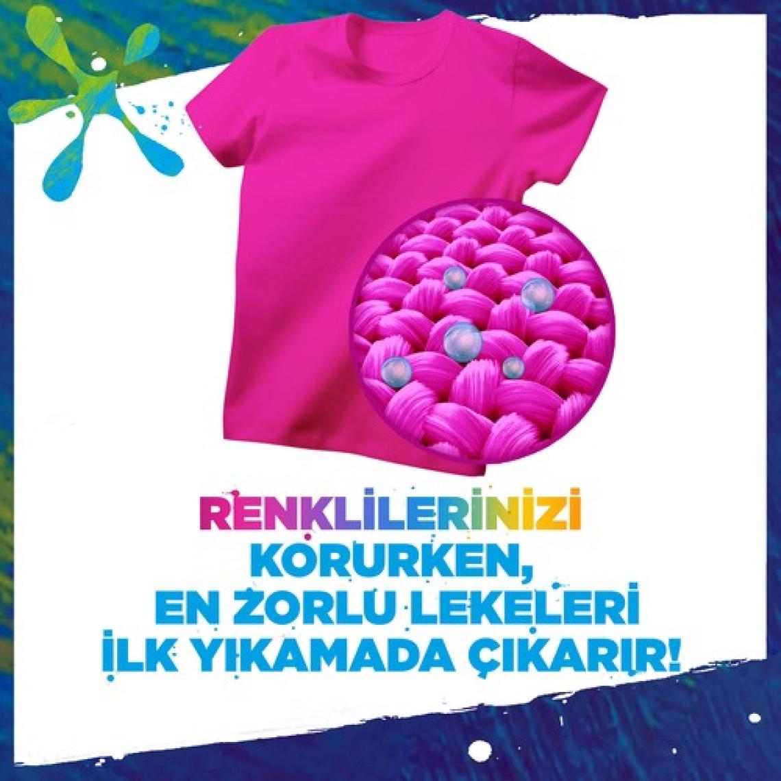 Omo Active Fresh Toz Çamaşır Deterjanı Renkliler İçin Renklilerinizi Koruyarak En Zorlu Lekeleri İlk Yıkamada Çıkarır 4 KG 26 Yıkama 1 Adet