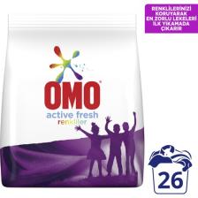 Omo Active Fresh Toz Çamaşır Deterjanı Renkliler İçin Renklilerinizi Koruyarak En Zorlu Lekeleri İlk Yıkamada Çıkarır 4 KG 26 Yıkama 1 Adet