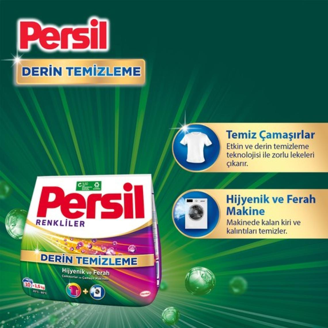 Persil Toz Çamaşır Deterjanı 1;5kg (10 Yıkama) Renkli