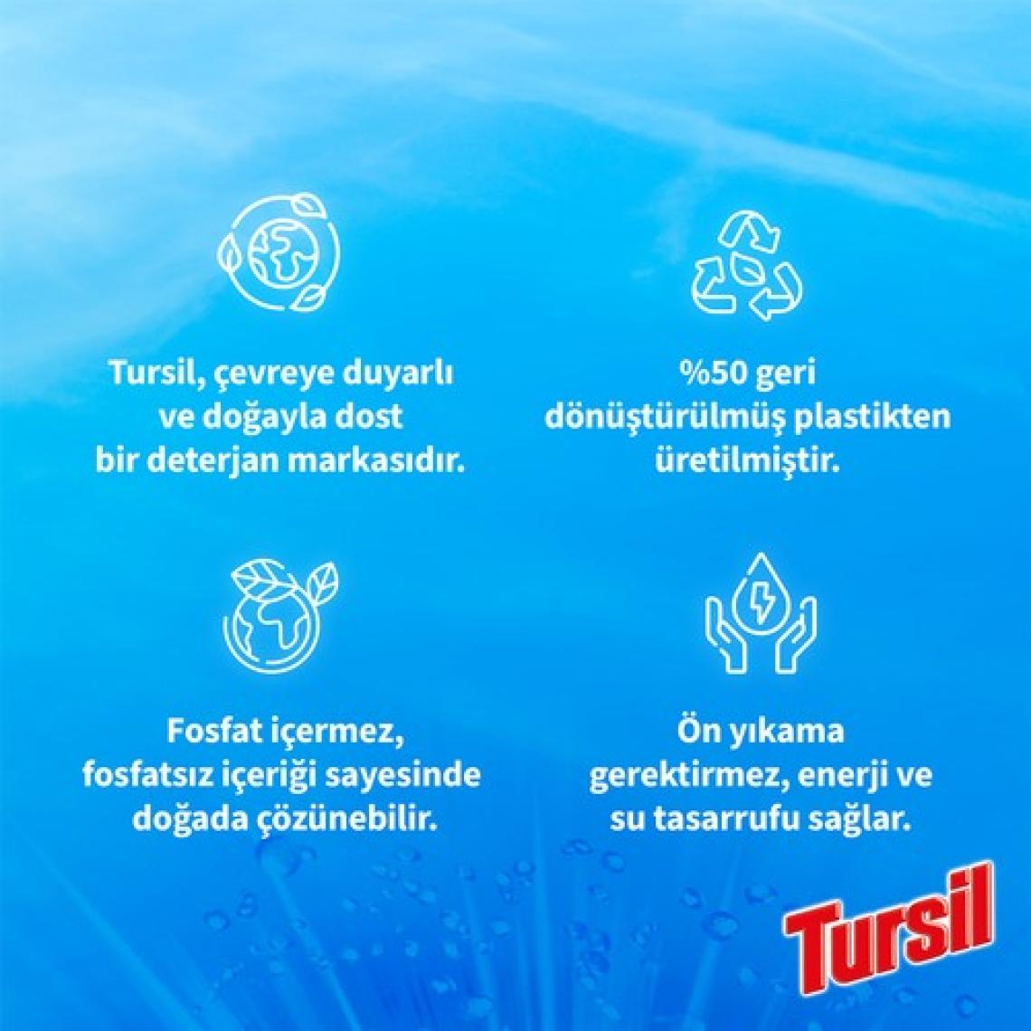 Tursil Matik Leylak Bahçesi 4.5 kg Beyazlar için Toz Çamaşır Deterjanı