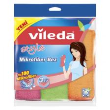 Vileda Mikrofiber Colors 3'lü Temizlik Bezi