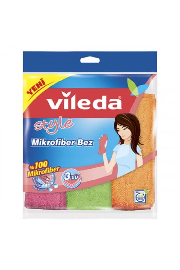 Vileda Mikrofiber Colors 3'lü Temizlik Bezi