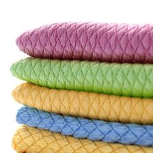 Mikrofiber 40x40cm 5li Baklava Desen Cam Temizlik Bezi - Renkli