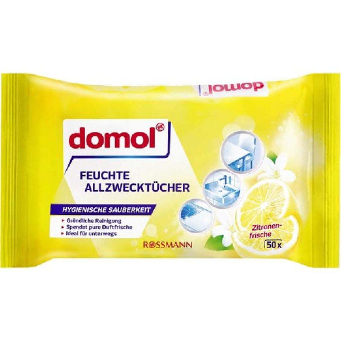 Domol Limon Kokulu Genel Amaçlı Bez / Mendil 50'li