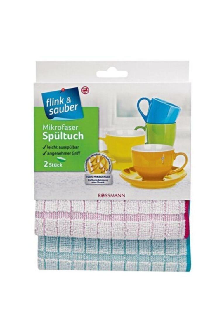 Flink & Sauber Mutfak Bezi Mikrofiber Durula 2'lı