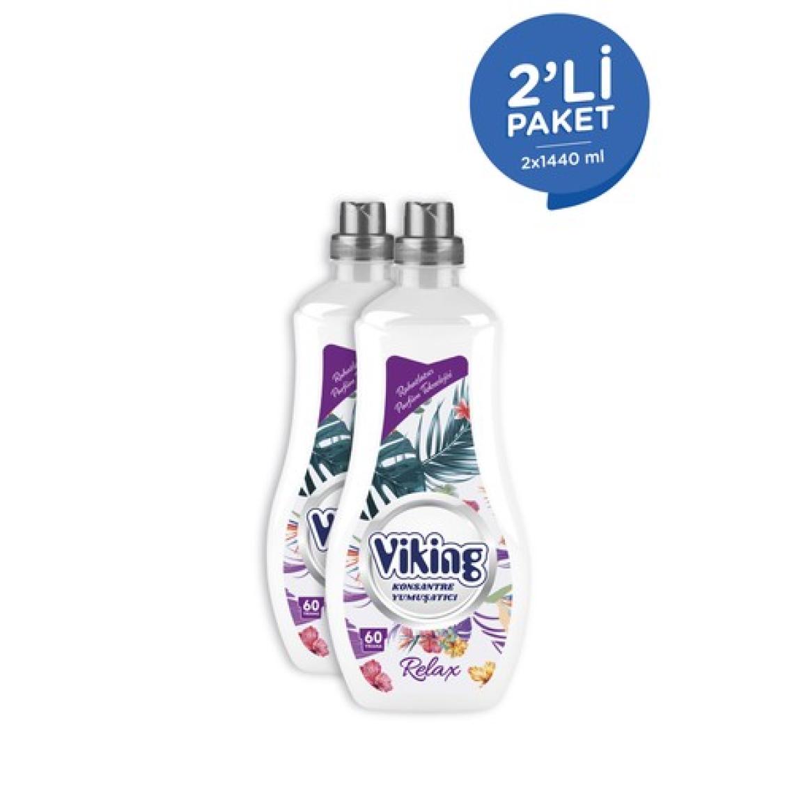 Viking Yumuşatıcı Relax 1440 ml 60 Yıkama 2 Adet