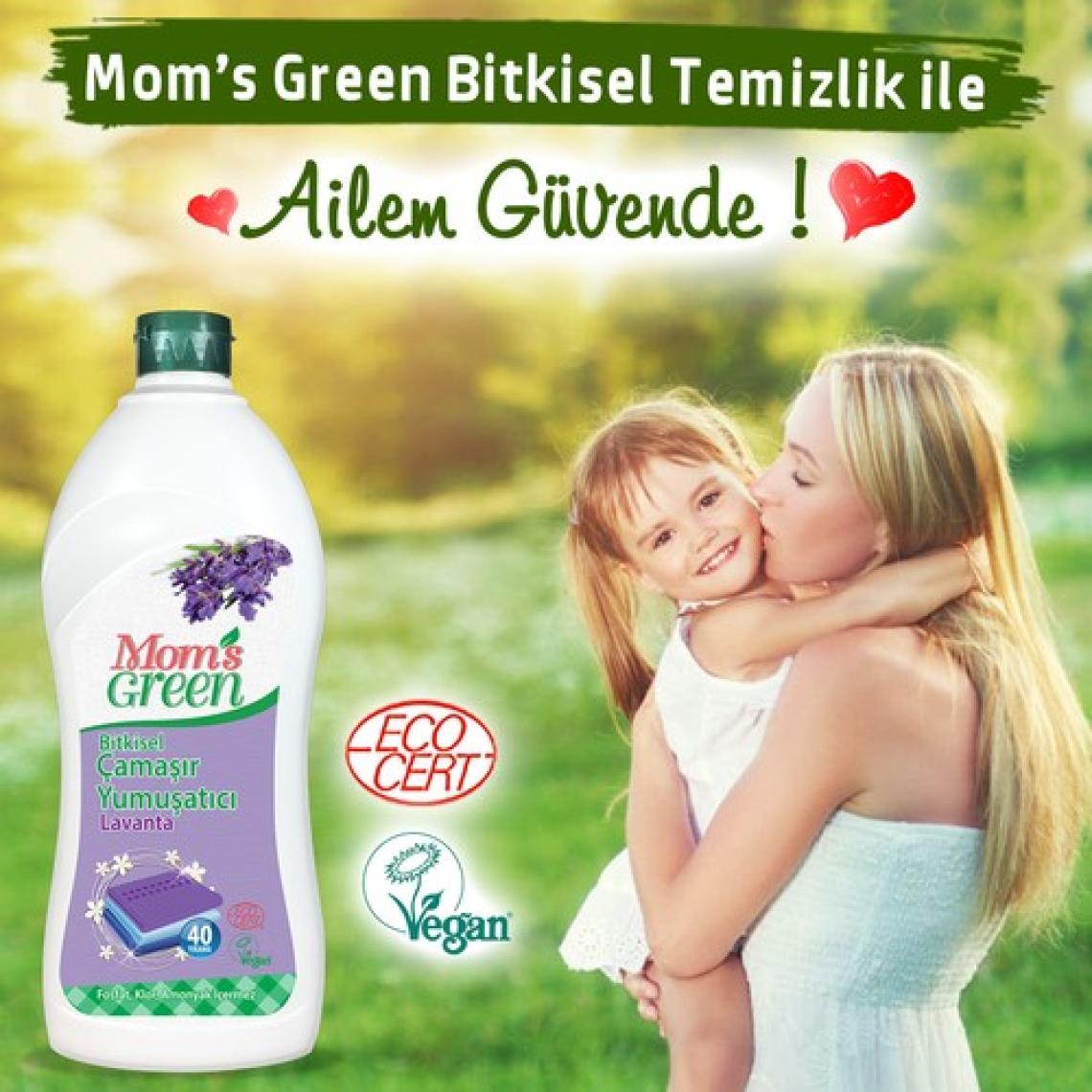 Mom's Green Bitkisel Çamaşır Yumuşatıcı Lavanta Kokulu 750 ml (40 yıkama)