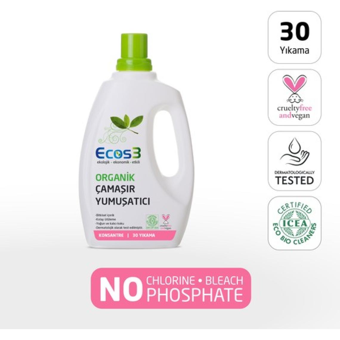 Ecos3 Organik Konsantre Bitkisel 750 ml Yumuşatıcı