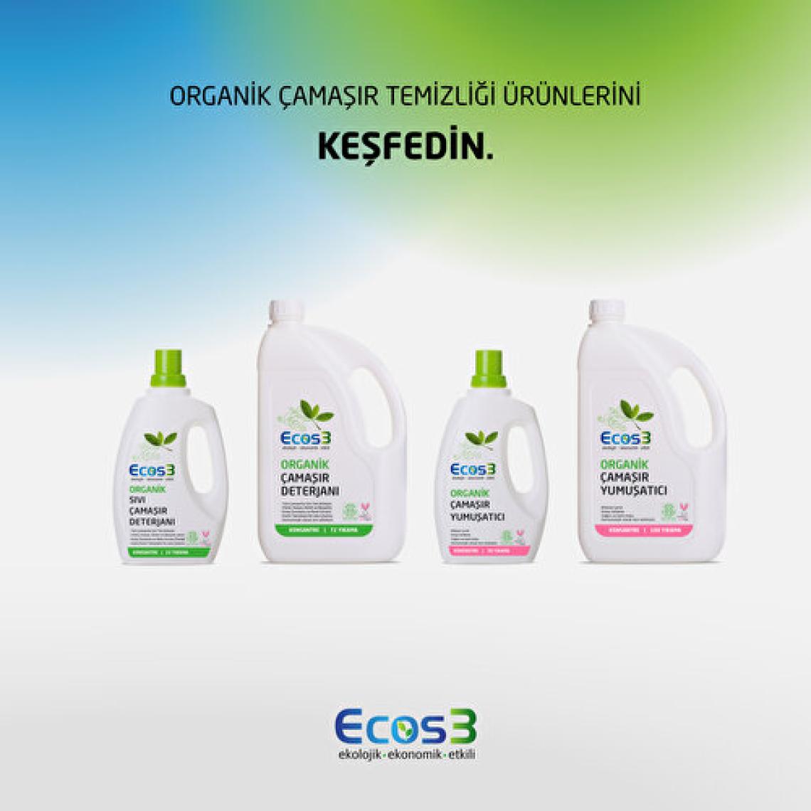 Ecos3 Organik Konsantre Bitkisel 750 ml Yumuşatıcı