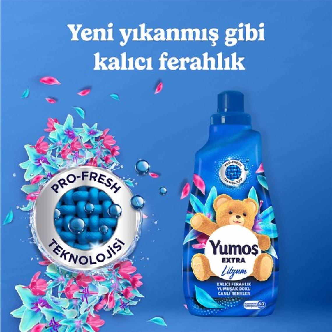Yumoş Extra Konsantre Çamaşır Yumuşatıcı Lilyum 1440 ml 60 Yıkama
