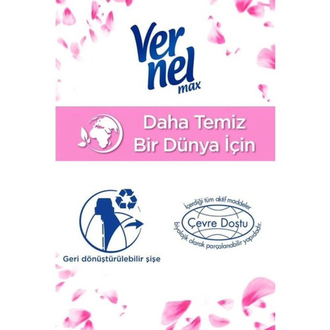 Vernel Max Konsantre Sıvı Çamaşır Yumuşatıcısı Sensitive 1440ml 60 Yıkama