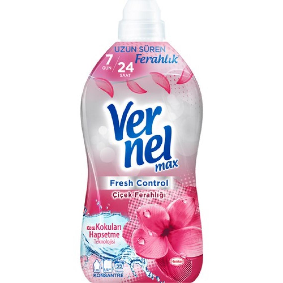 Vernel Max Konsantre Çamaşır Yumuşatıcısı 1320ml (55 Yıkama) Çiçek Ferahlığı