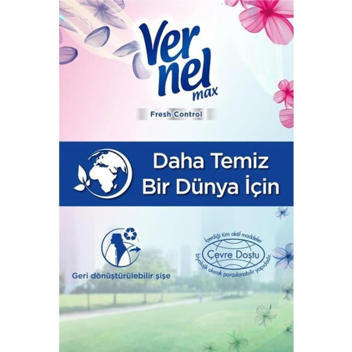 Vernel Max Konsantre Çamaşır Yumuşatıcısı 1320ml (55 Yıkama) Çiçek Ferahlığı
