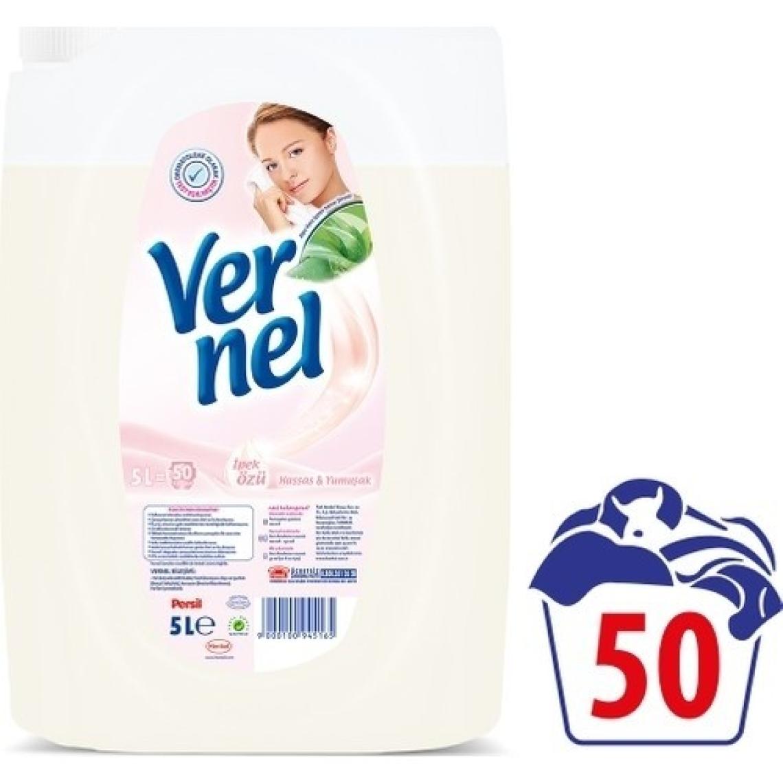 Vernel Çamaşır Yumuşatıcısı 5 Lt (50 Yıkama) Hassas & Yumuşak