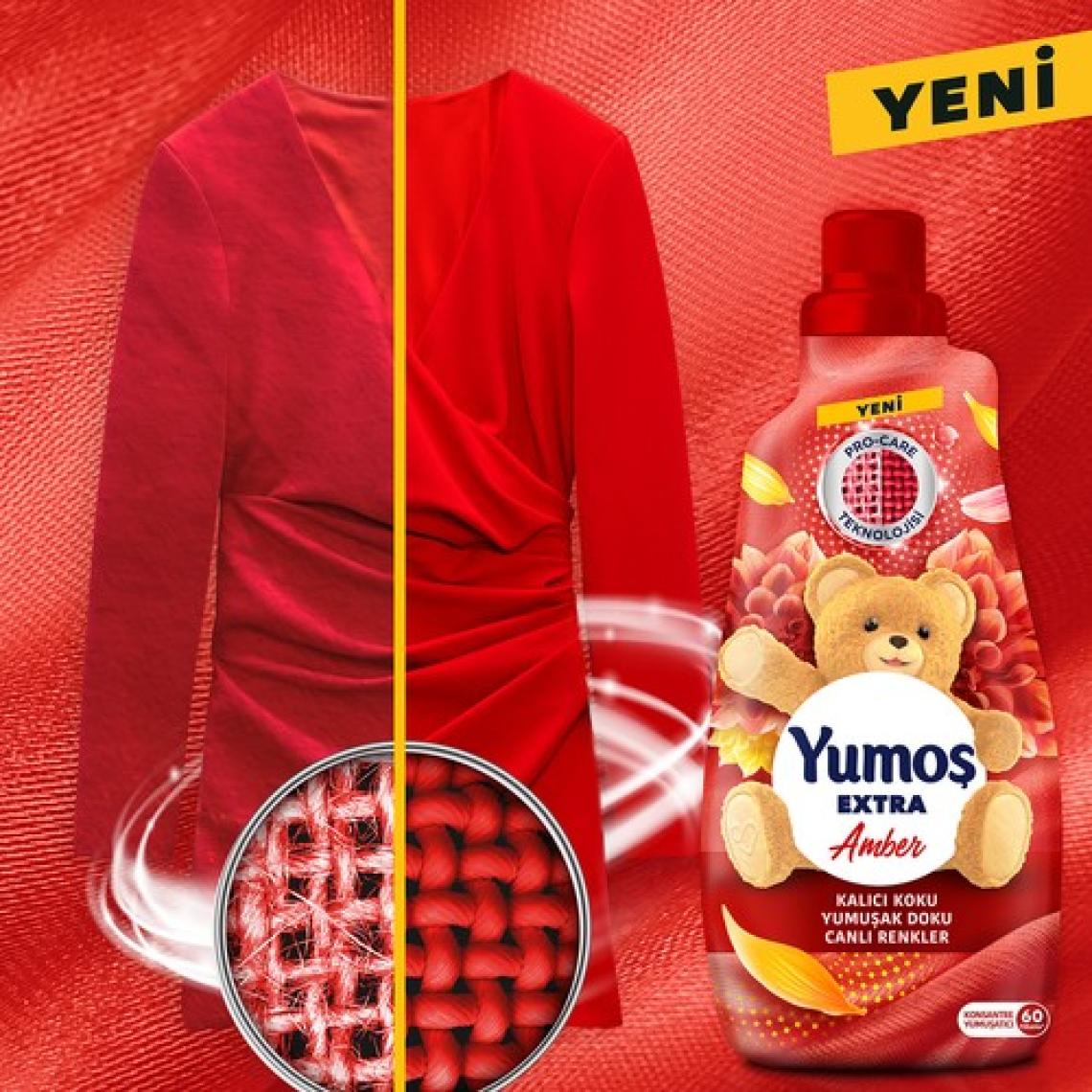 Yumoş Extra Amber Yumuşatıcı 60 Yıkama 1.44 lt