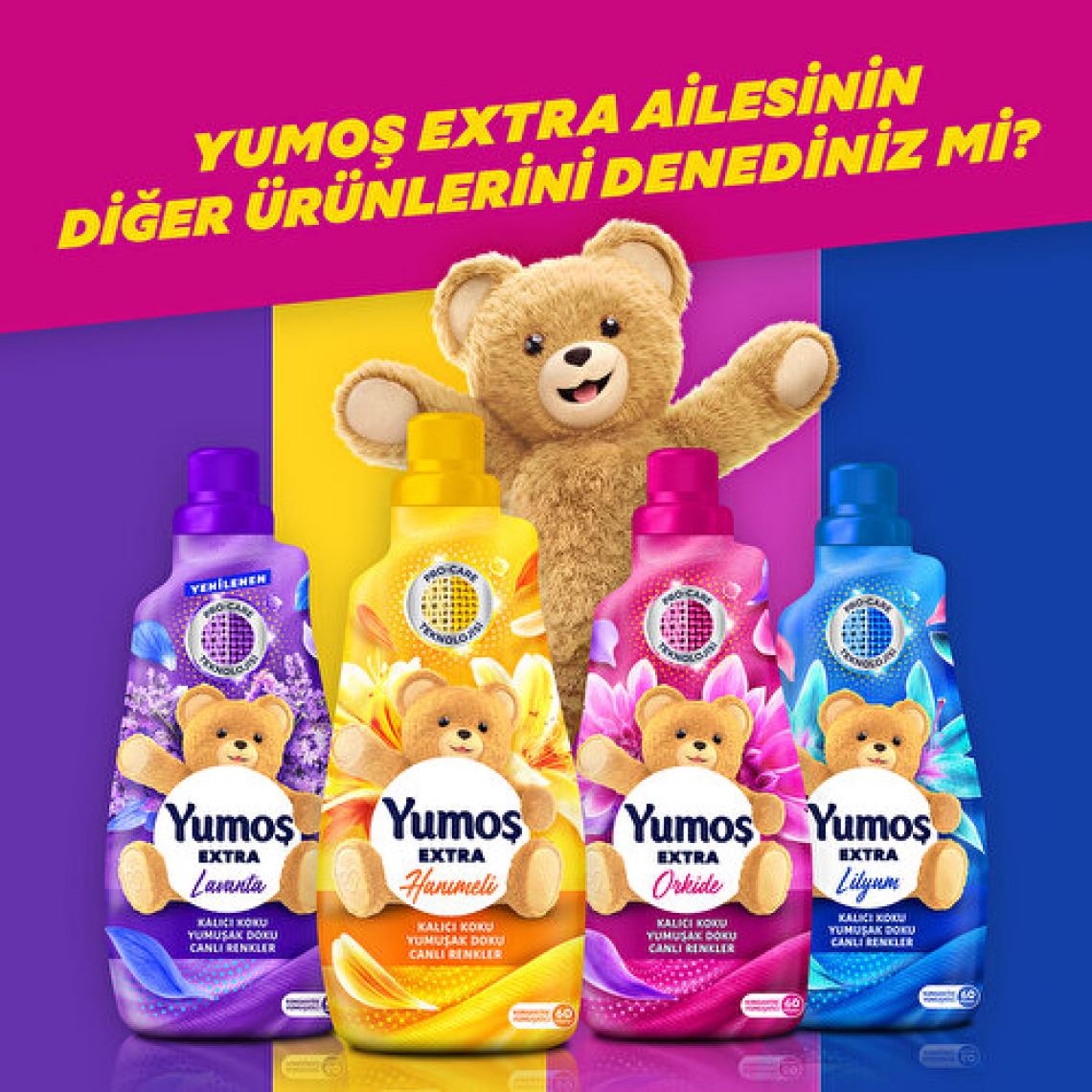 Yumoş Extra Amber Yumuşatıcı 60 Yıkama 1.44 lt
